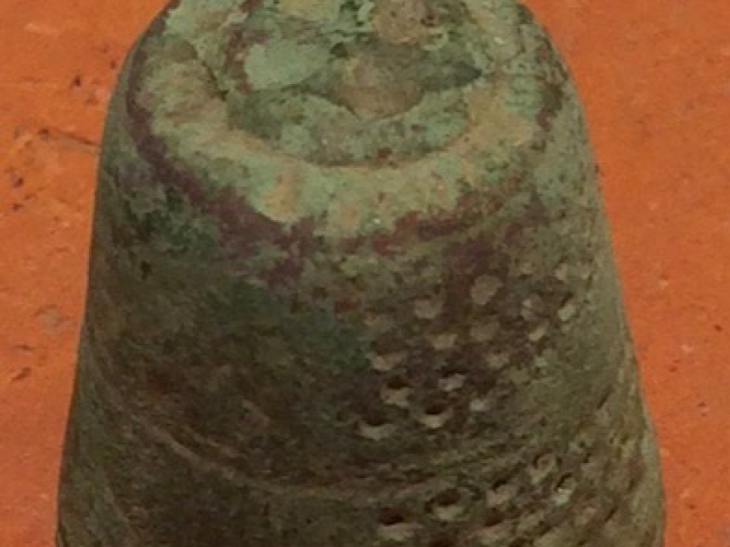 Beautiful Medieval Brass thimble