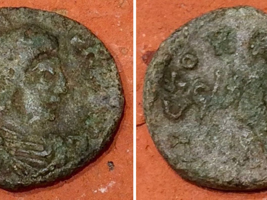 Roman coin follis Arcadius