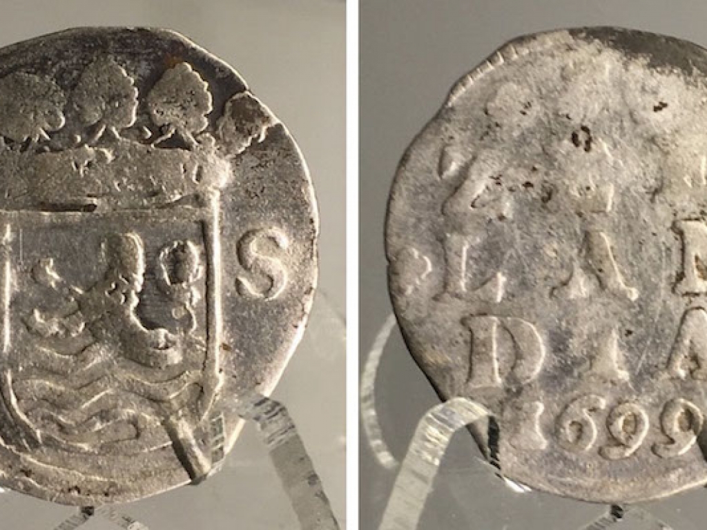 Silver double wapenstuiver from Zeelandia