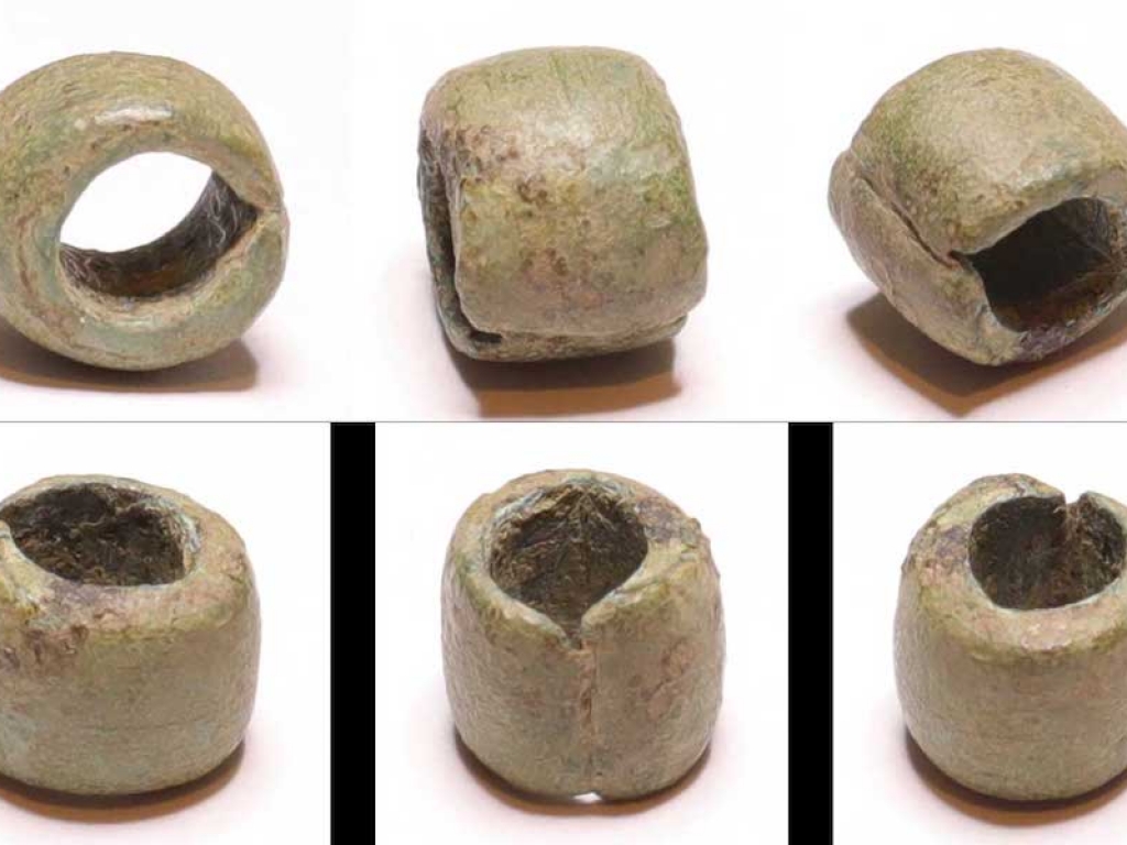 Bronze Celtic or Roman bead