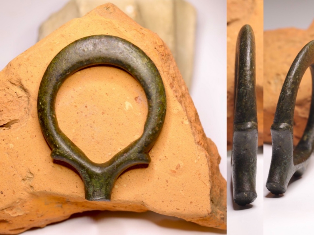 Roman or Celtic Terret ring Strap fitting (fragment)