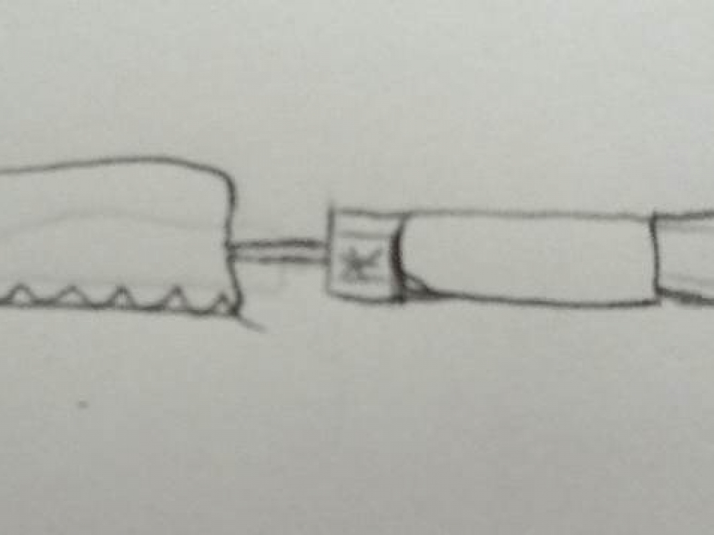 Knife handle Crowning (drawing)